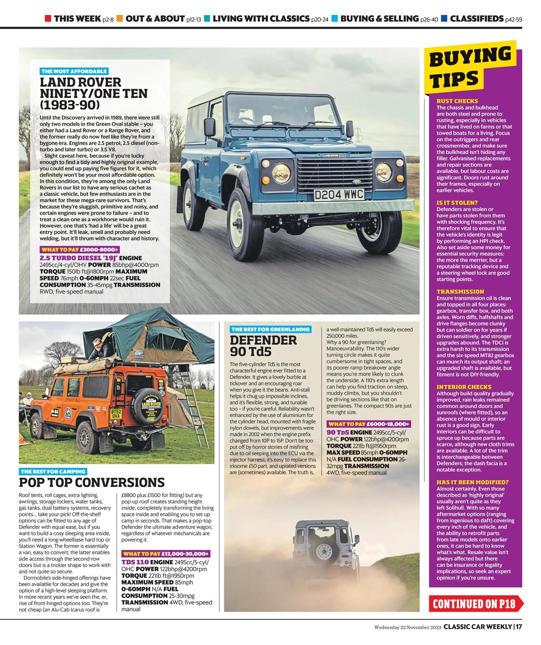 Classic Car Weekly Preview Pages