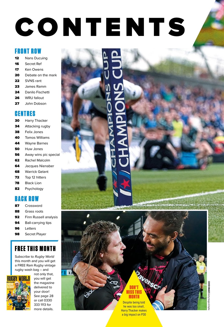 Rugby World Preview Pages