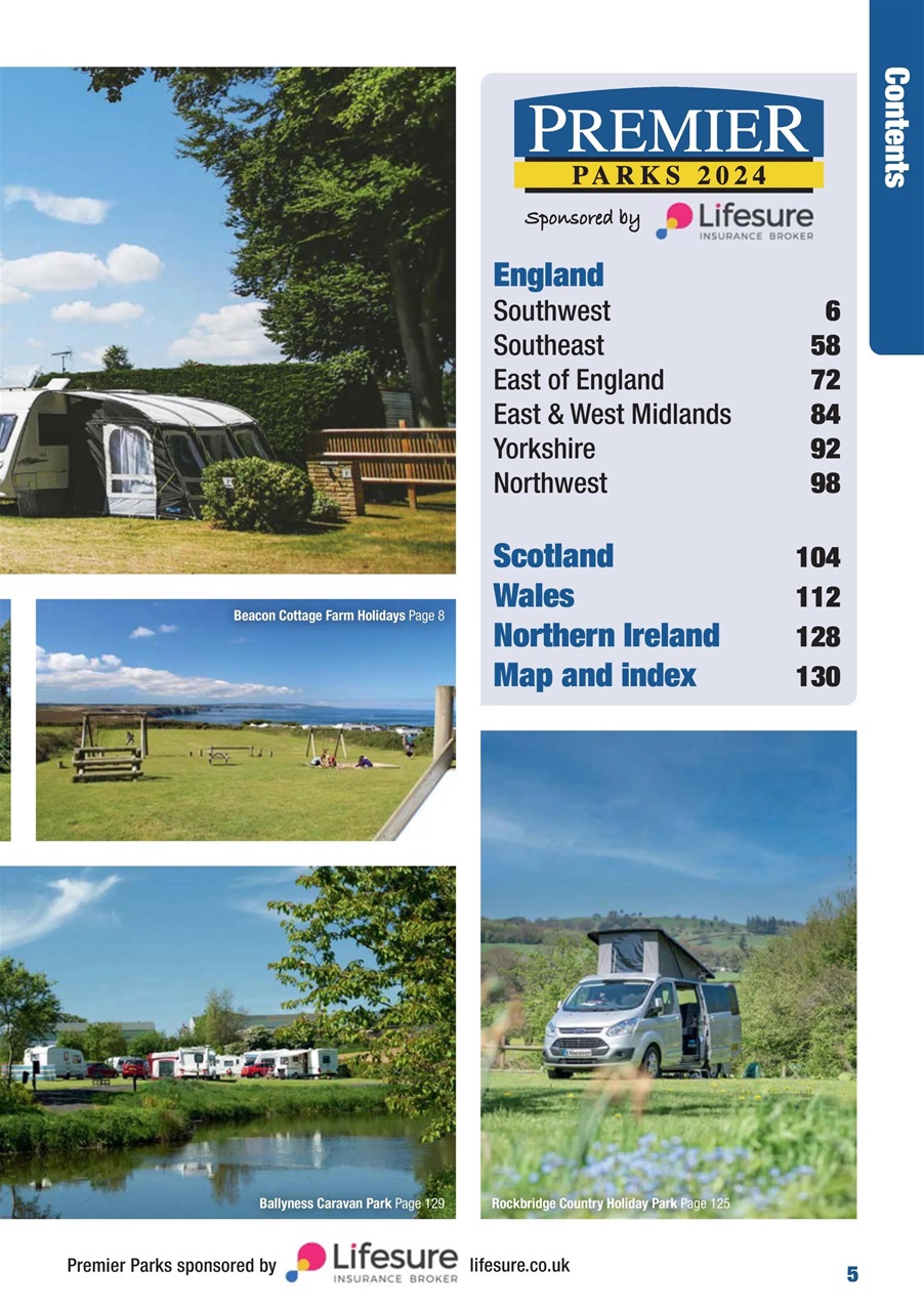 Campsite Finder Preview Pages