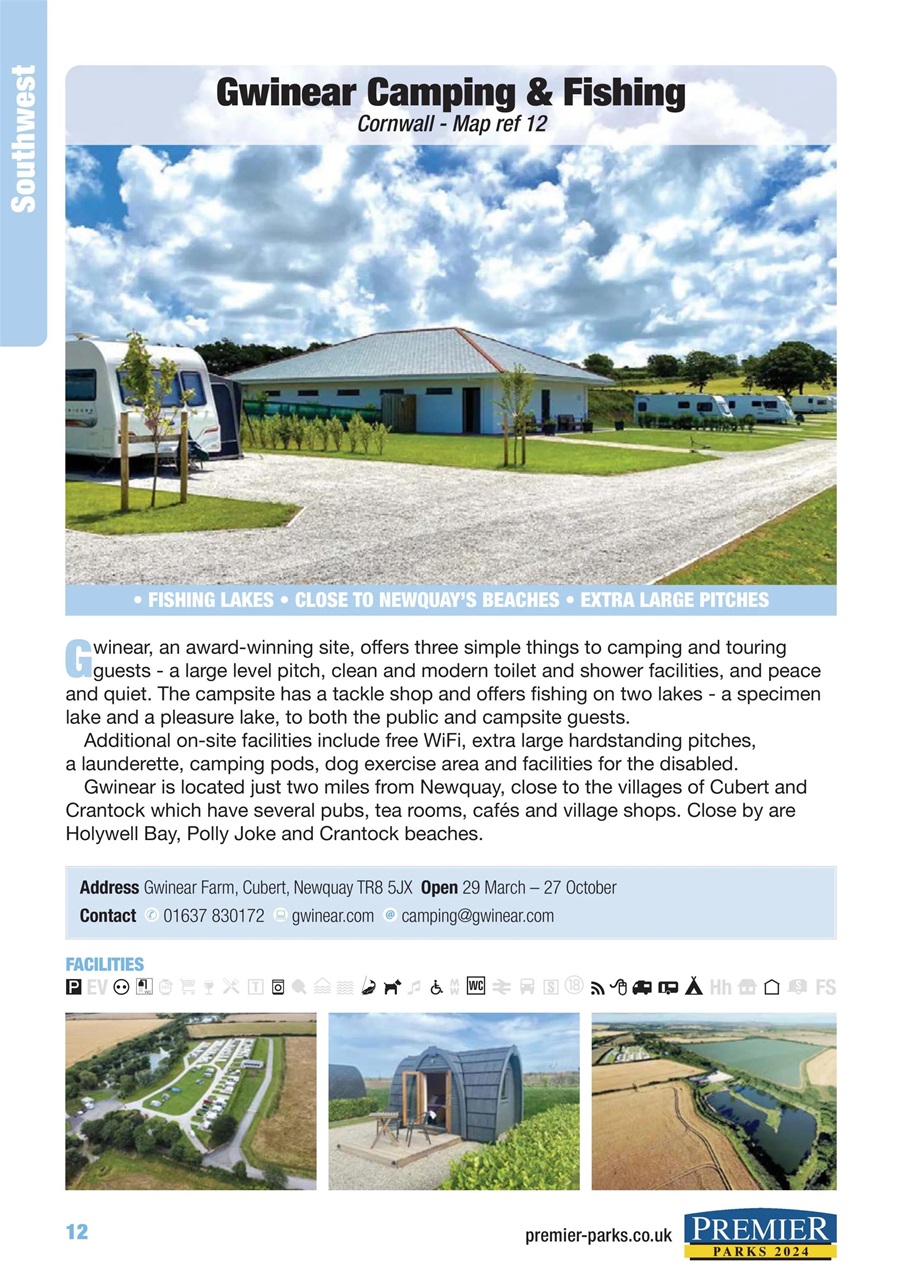 Campsite Finder Preview Pages