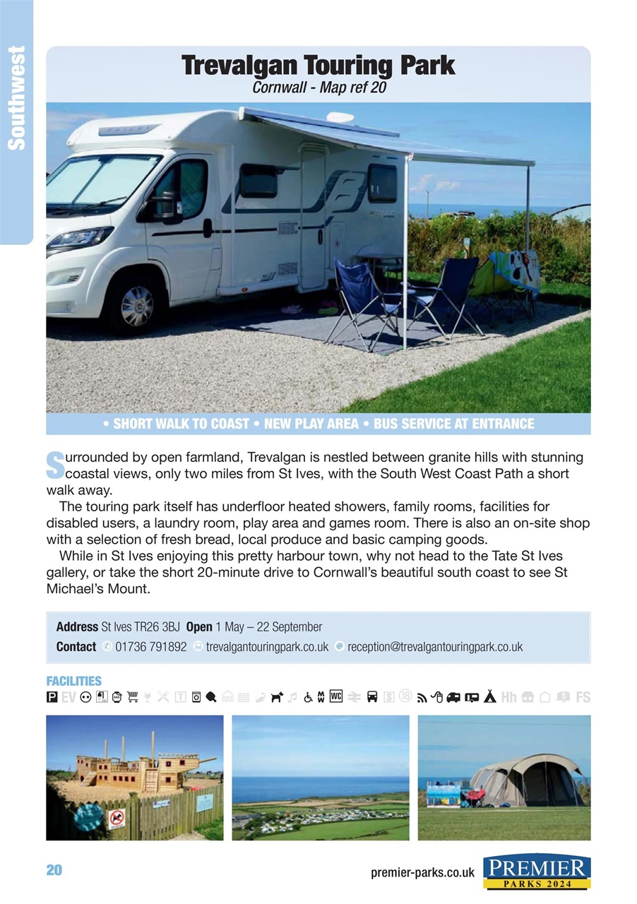 Campsite Finder Preview Pages