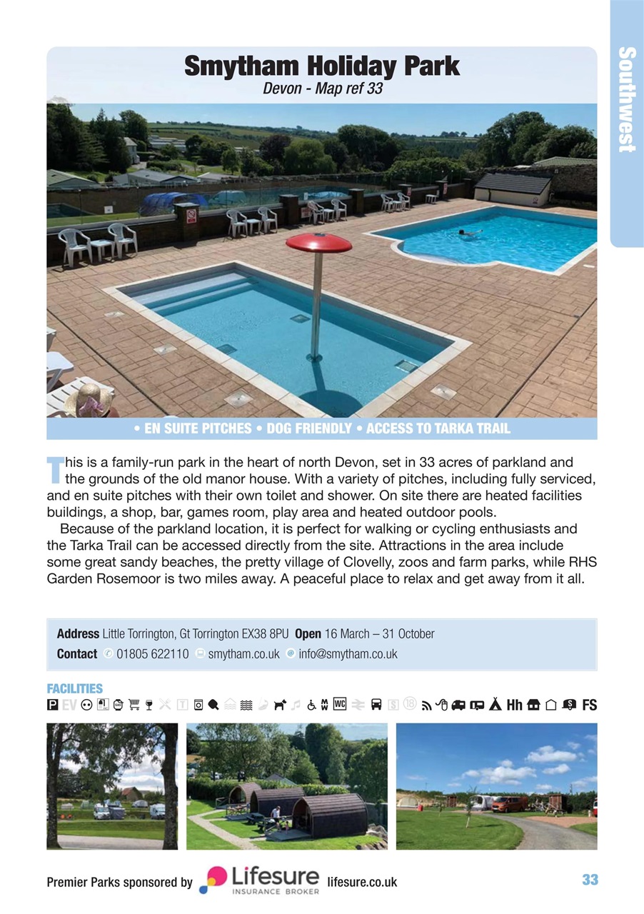 Campsite Finder Preview Pages