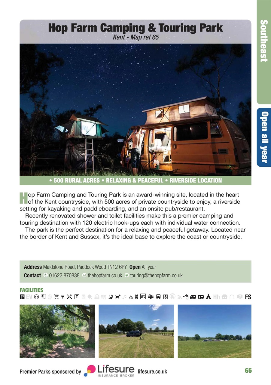 Campsite Finder Preview Pages