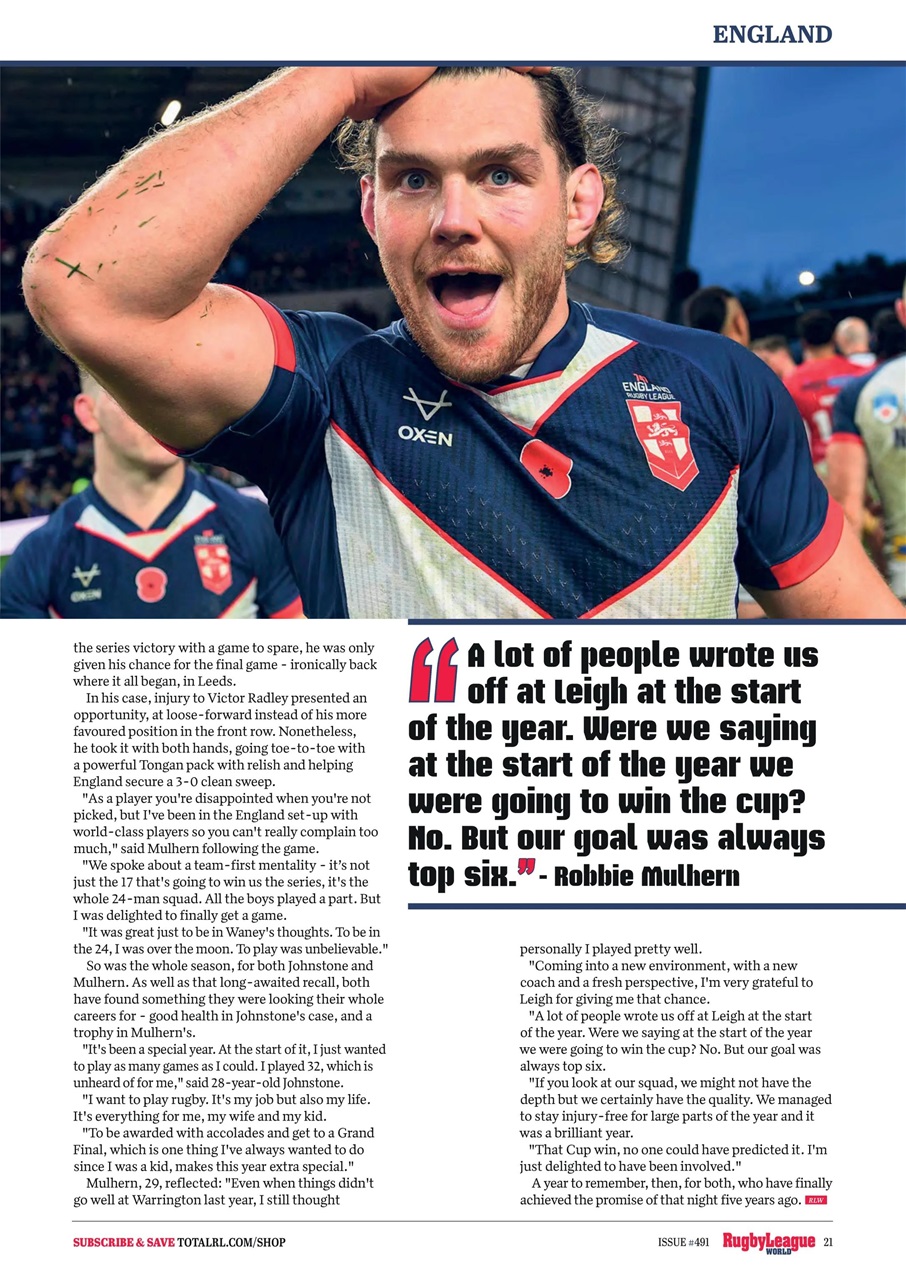 Rugby League World Preview Pages