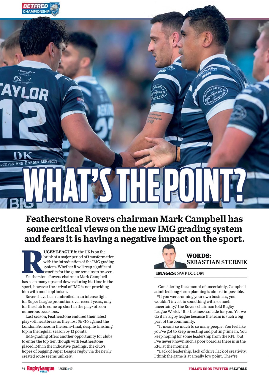 Rugby League World Preview Pages