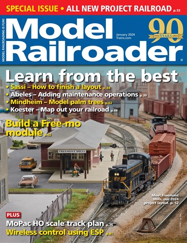 Model Railroader issue January 2024