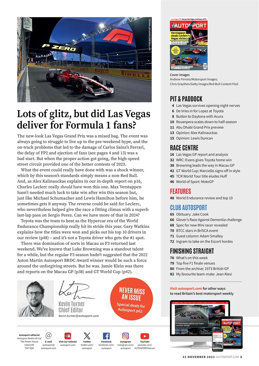 Autosport Preview Pages