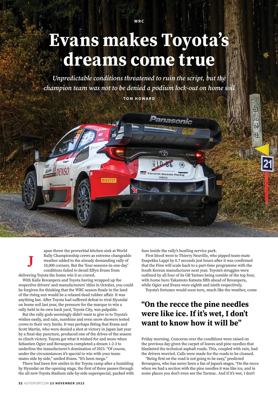Autosport Preview Pages