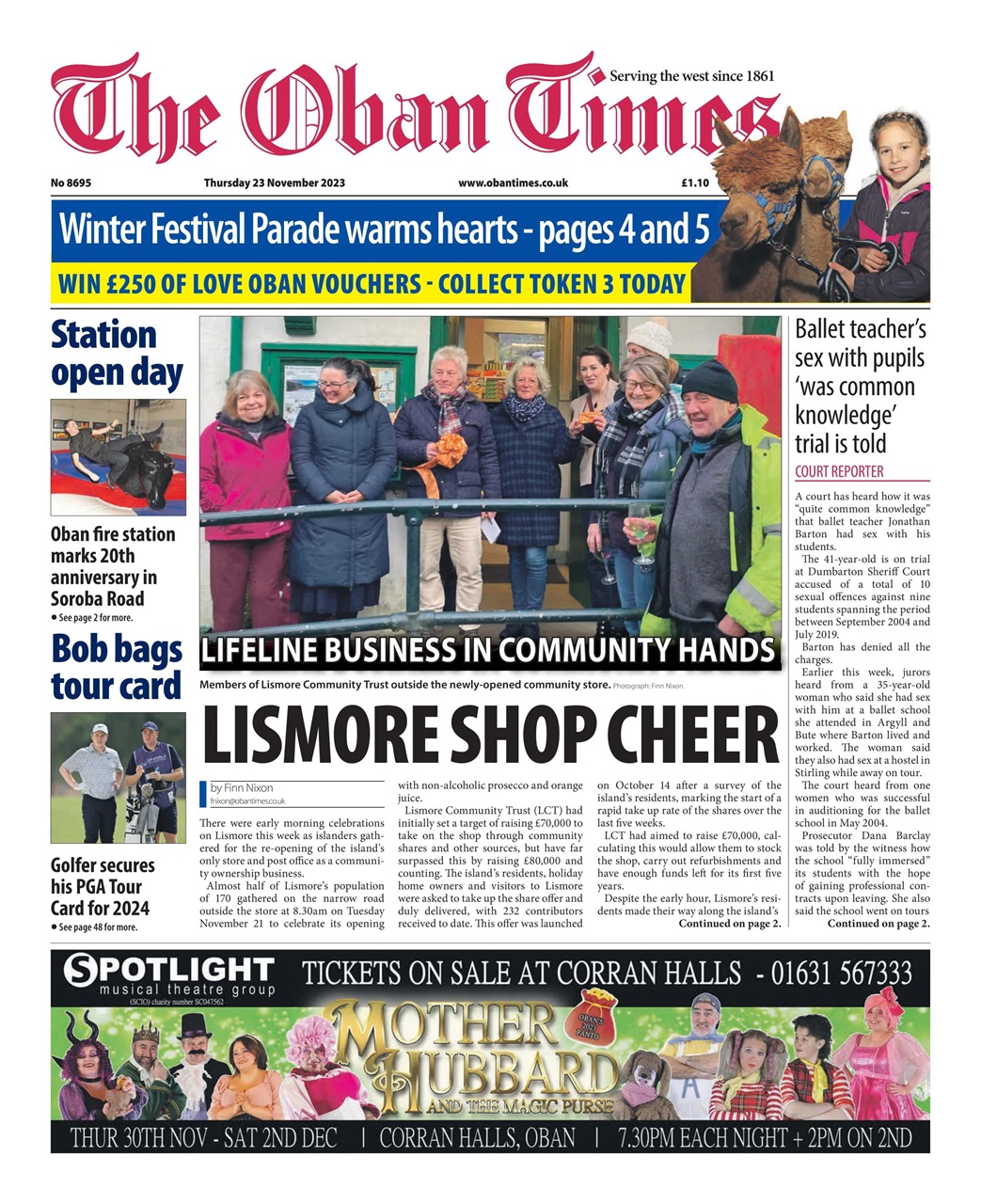 The Oban Times & Lochaber Times Preview Pages