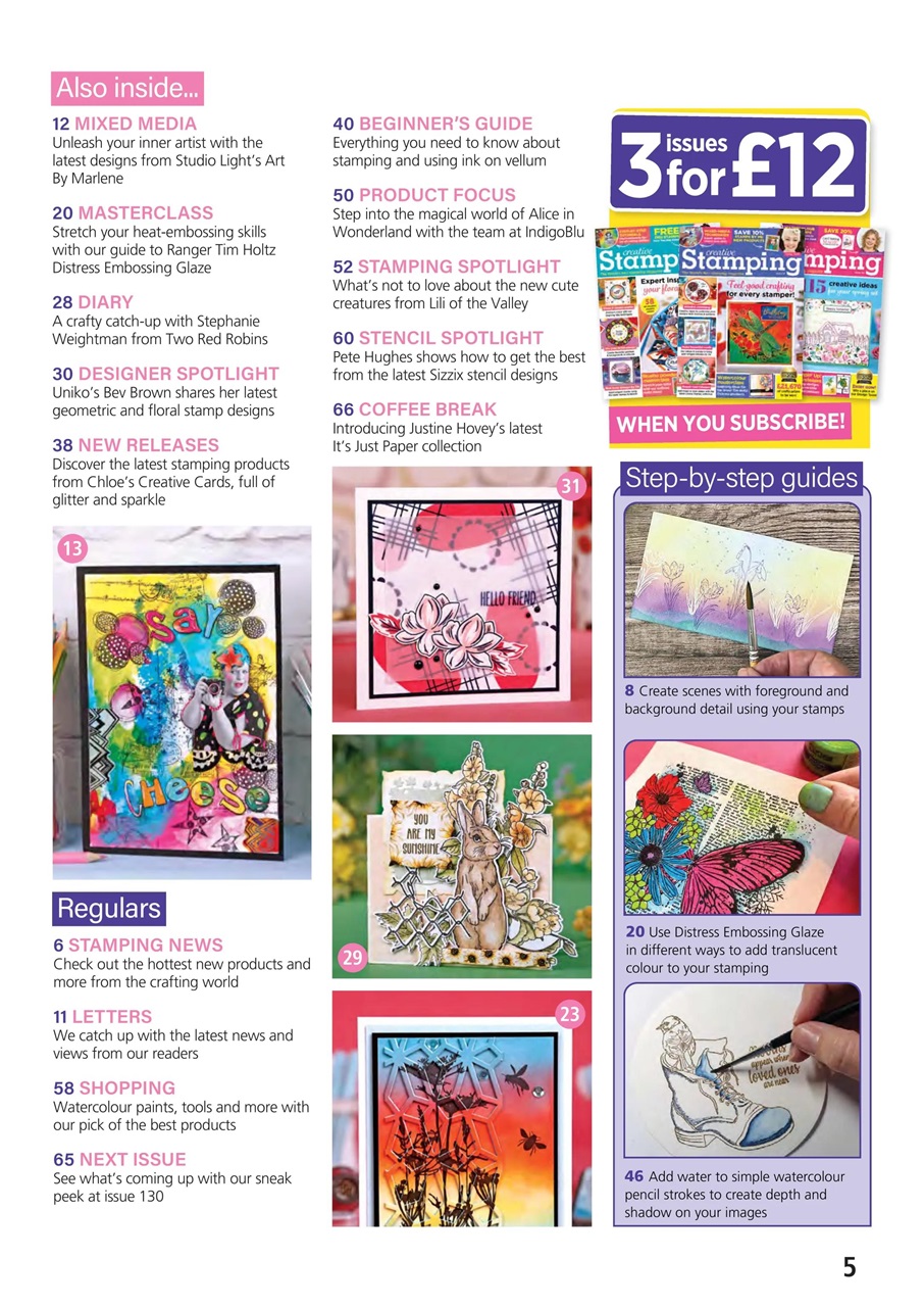 Creative Stamping Preview Pages