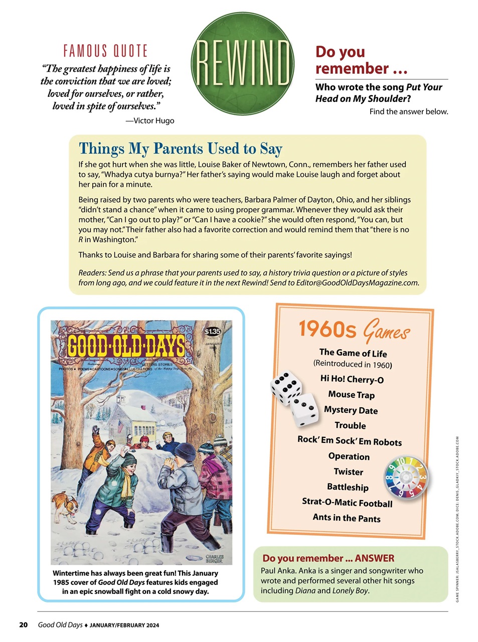 Good Old Days Preview Pages