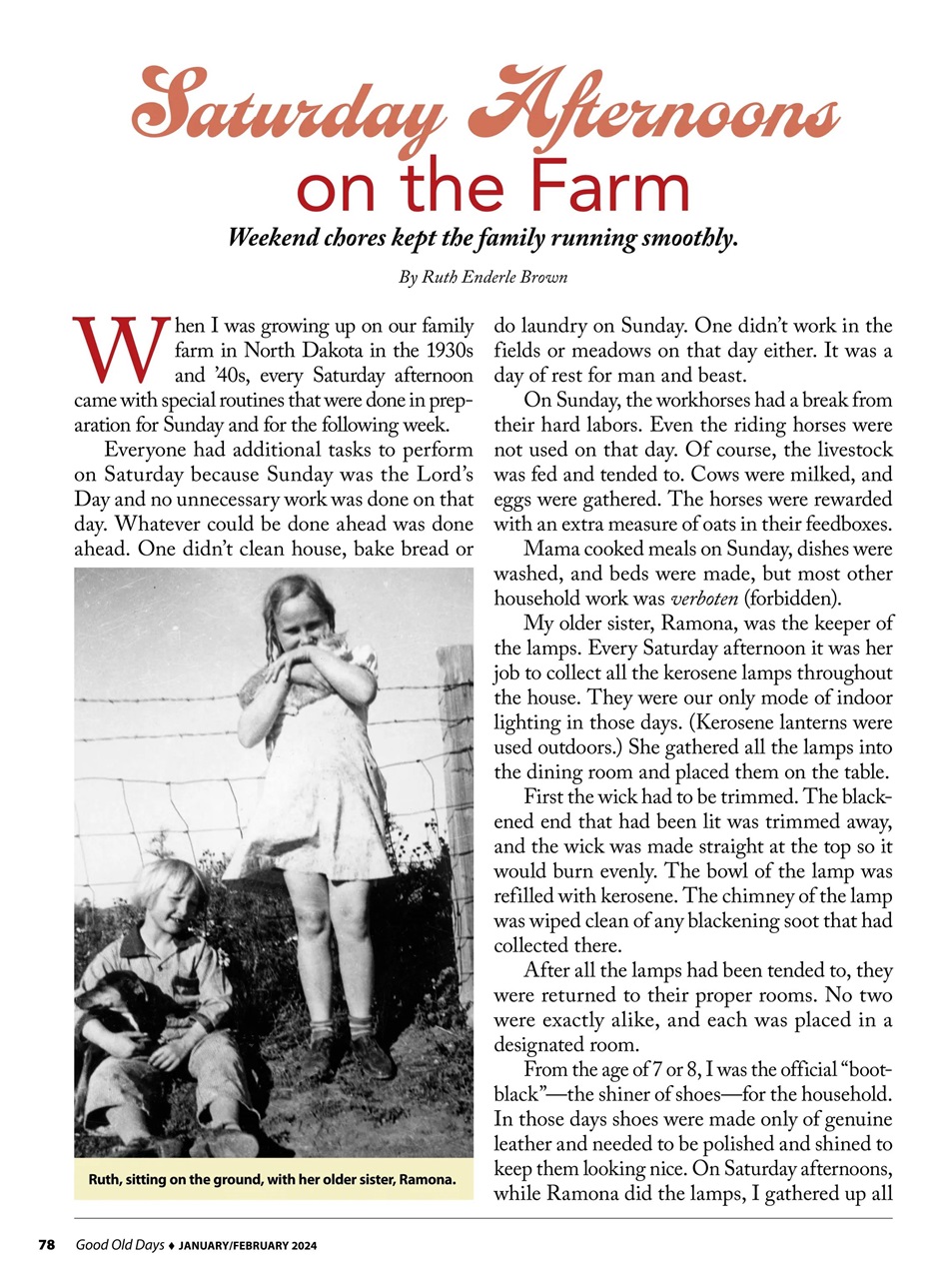 Good Old Days Preview Pages