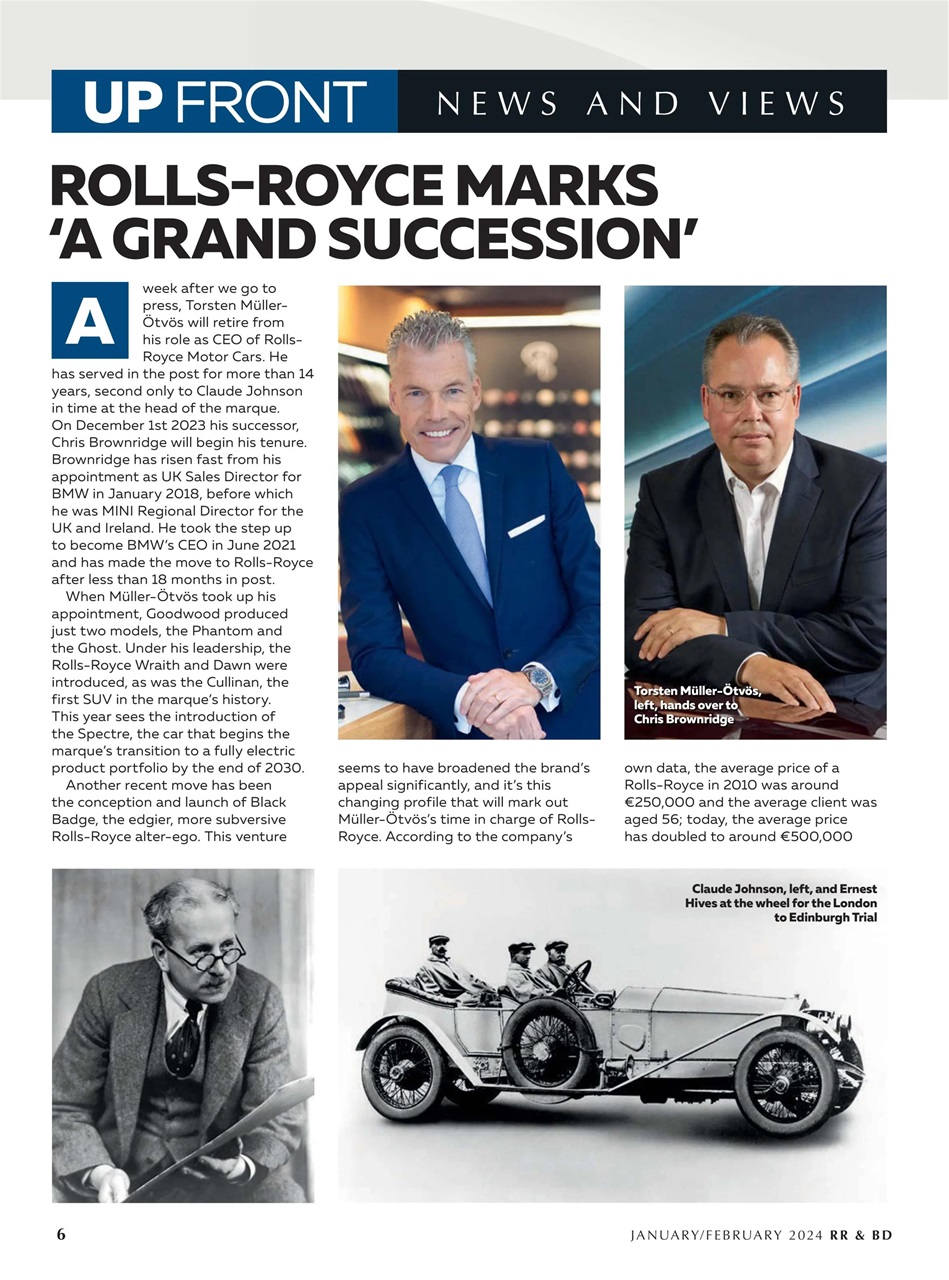 Rolls-Royce & Bentley Driver Preview Pages