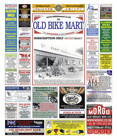 Old Bike Mart issue December 2023