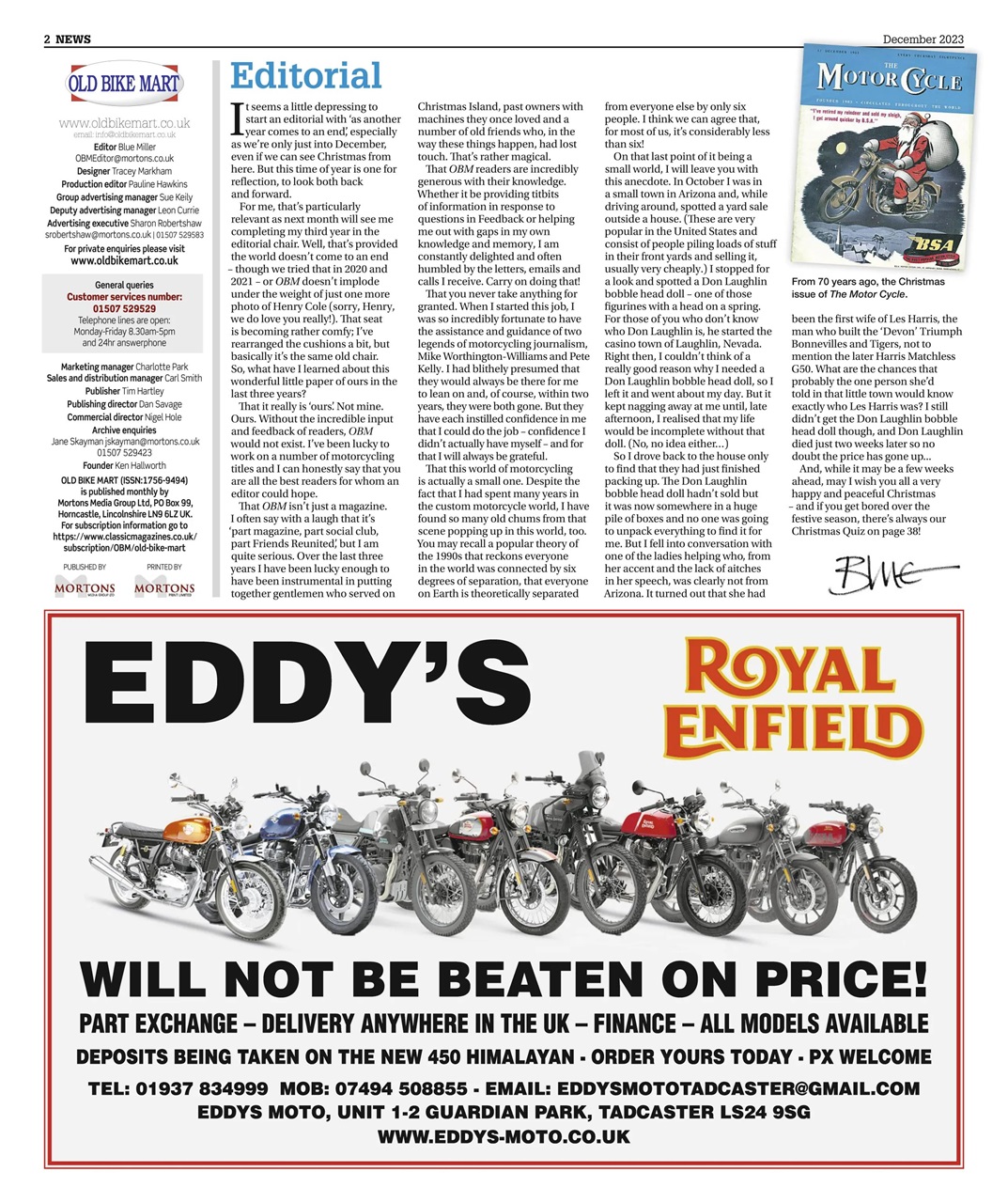 Old Bike Mart Preview Pages