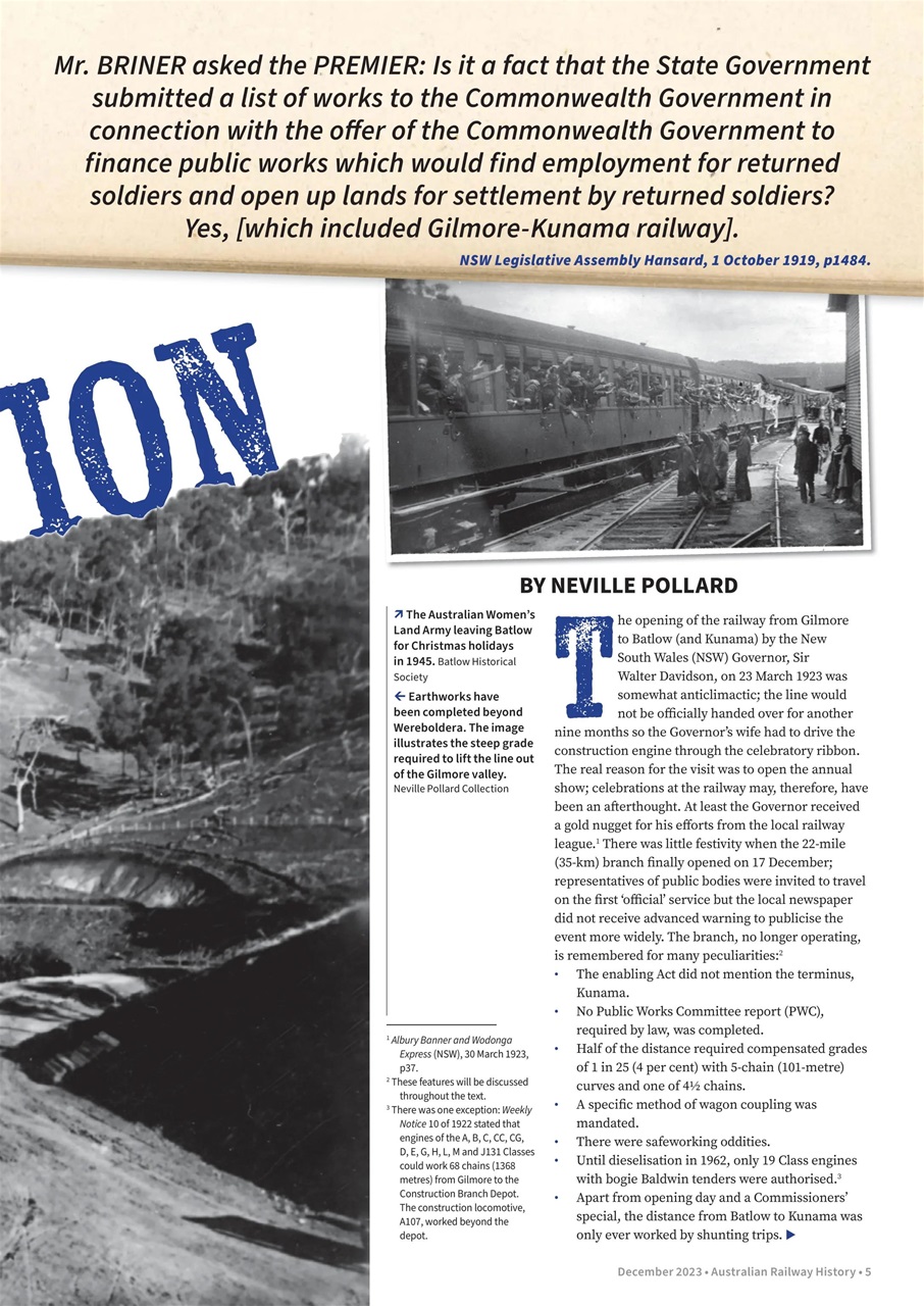 Australian Railway History Preview Pages