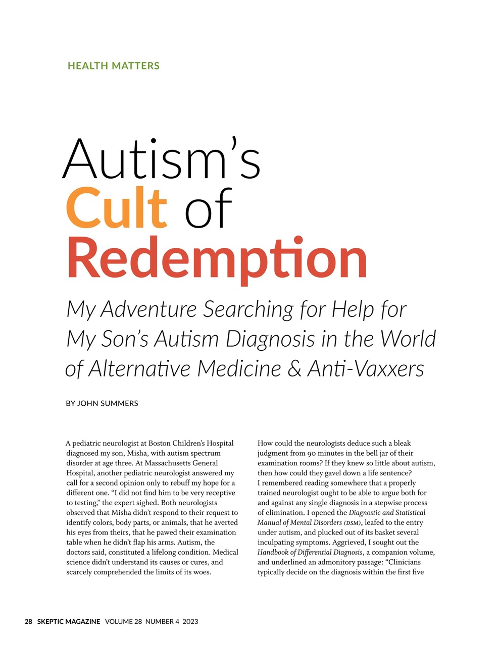 Skeptic Preview Pages