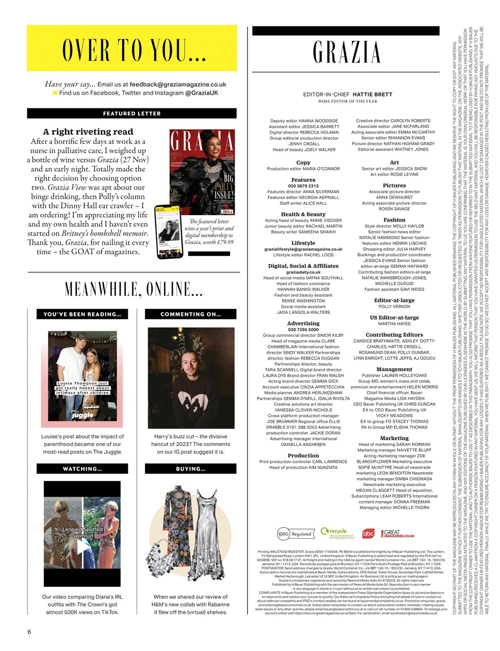 Grazia Preview Pages