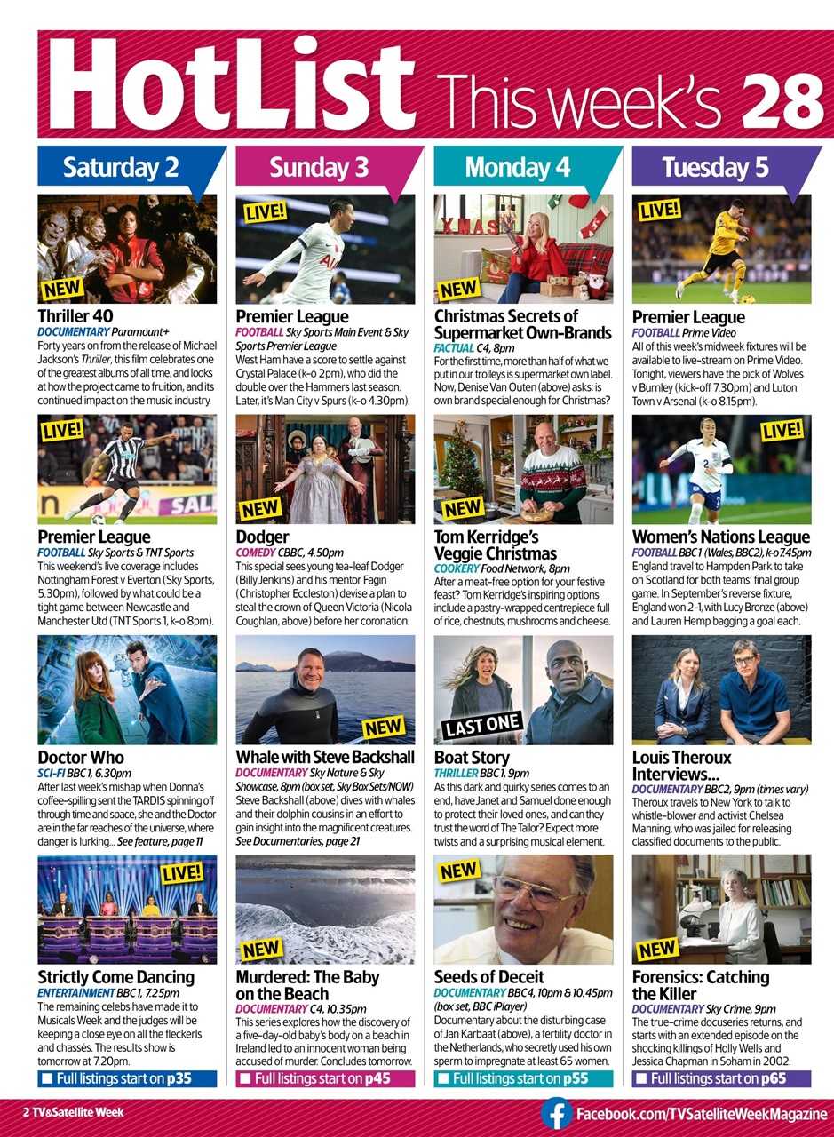 TV & Satellite Week Preview Pages