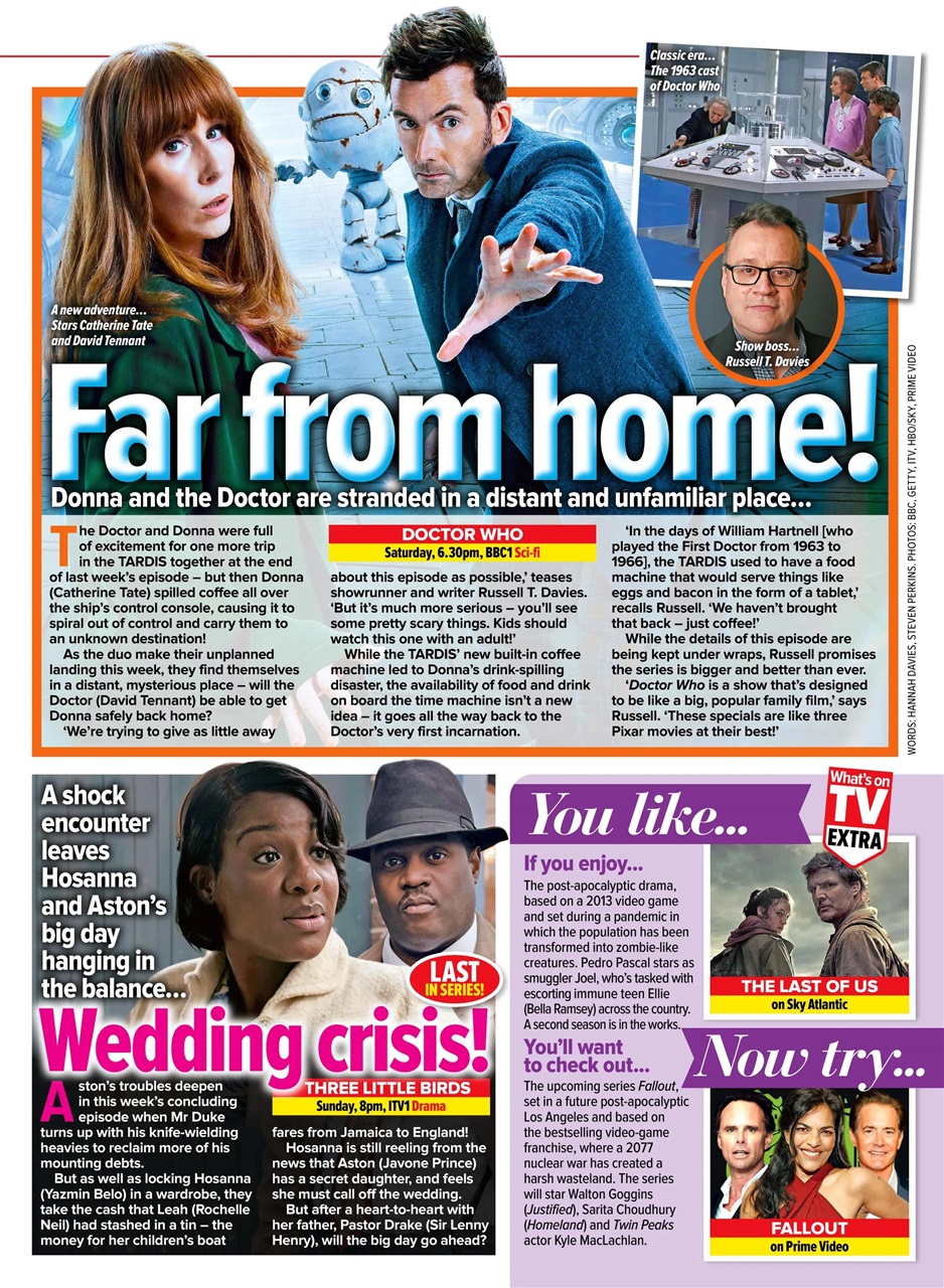 What's on TV Preview Pages