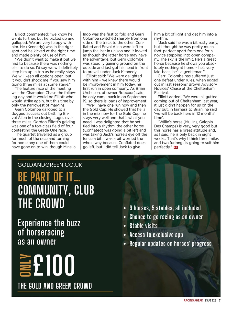 Racing Ahead Preview Pages