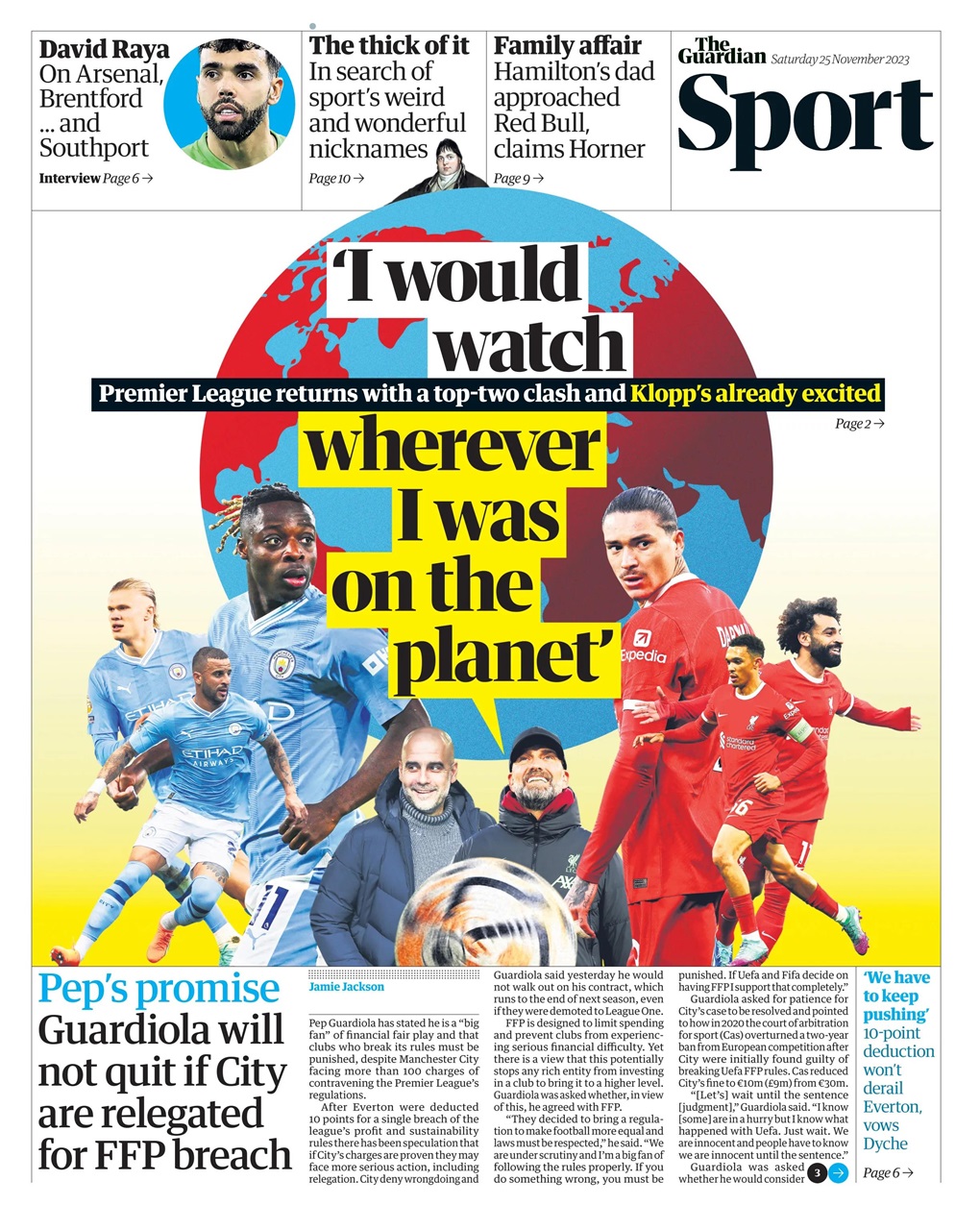 The Guardian Newspaper Preview Pages