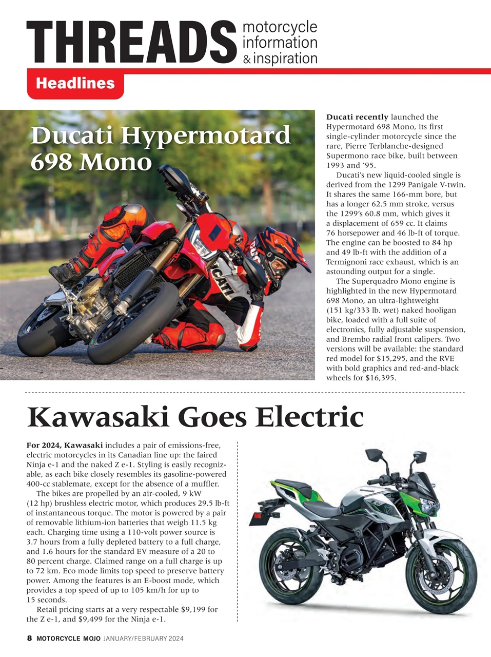 Motorcycle Mojo Preview Pages