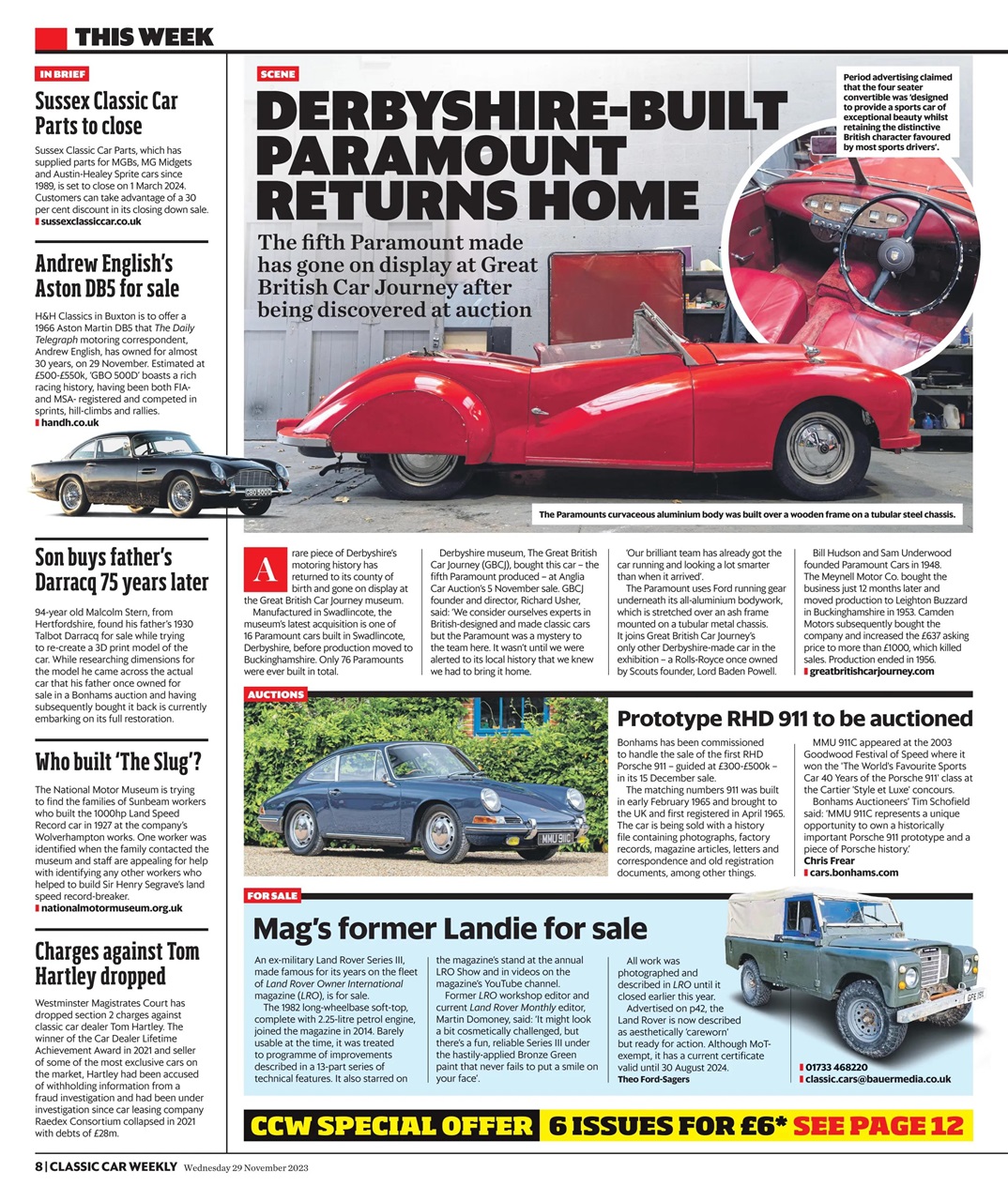 Classic Car Weekly Preview Pages