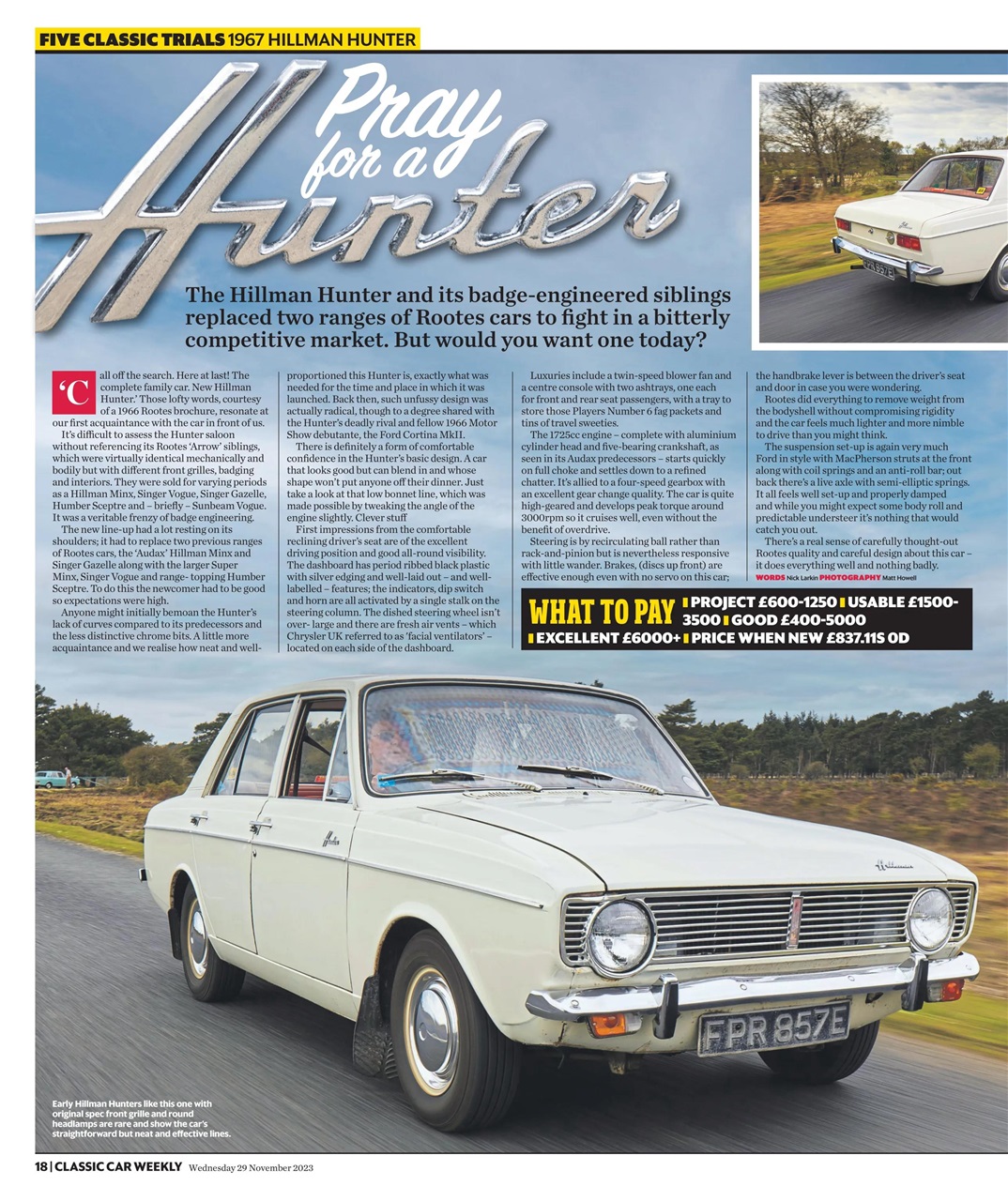 Classic Car Weekly Preview Pages