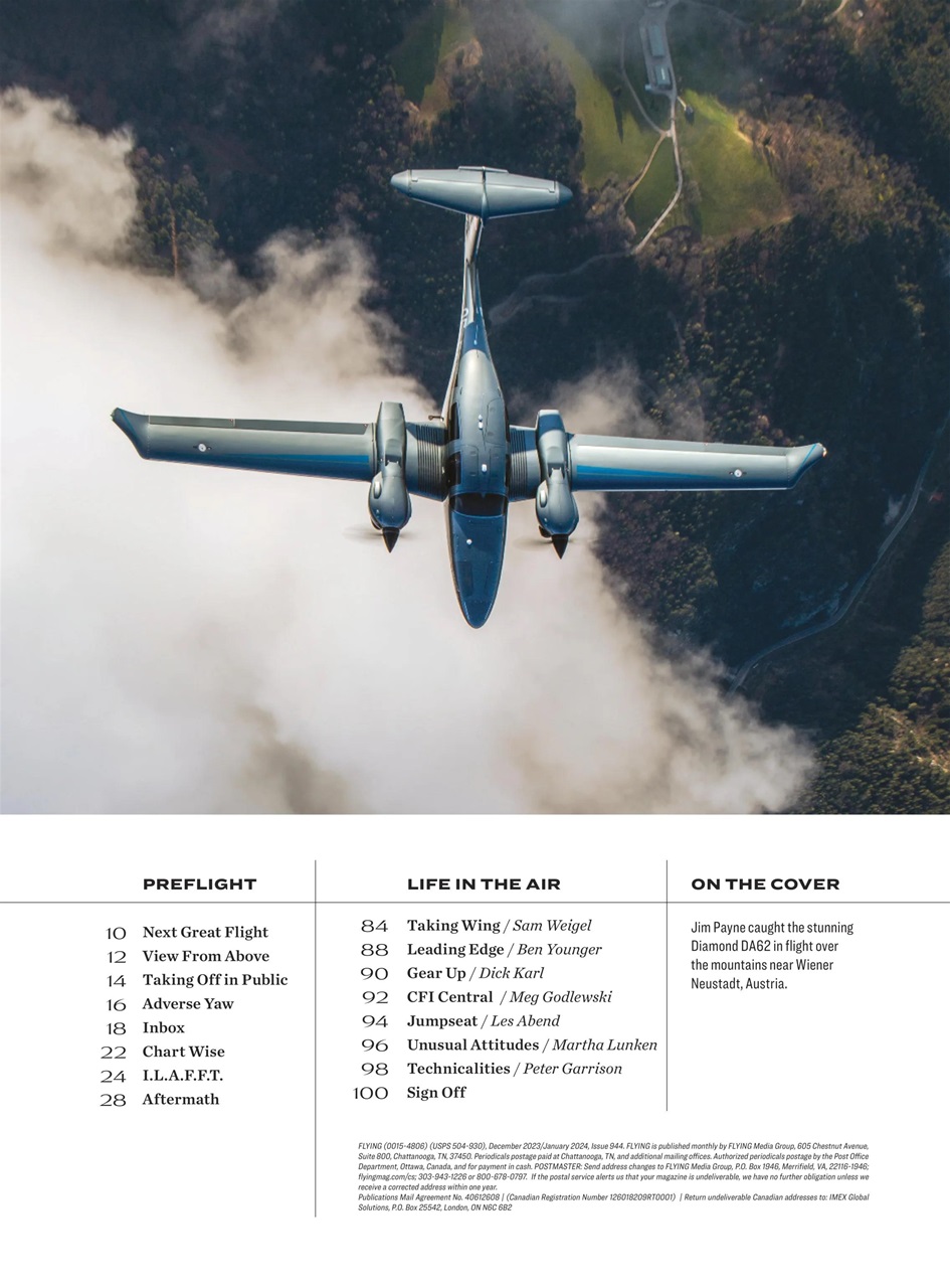 FLYING Magazine Preview Pages