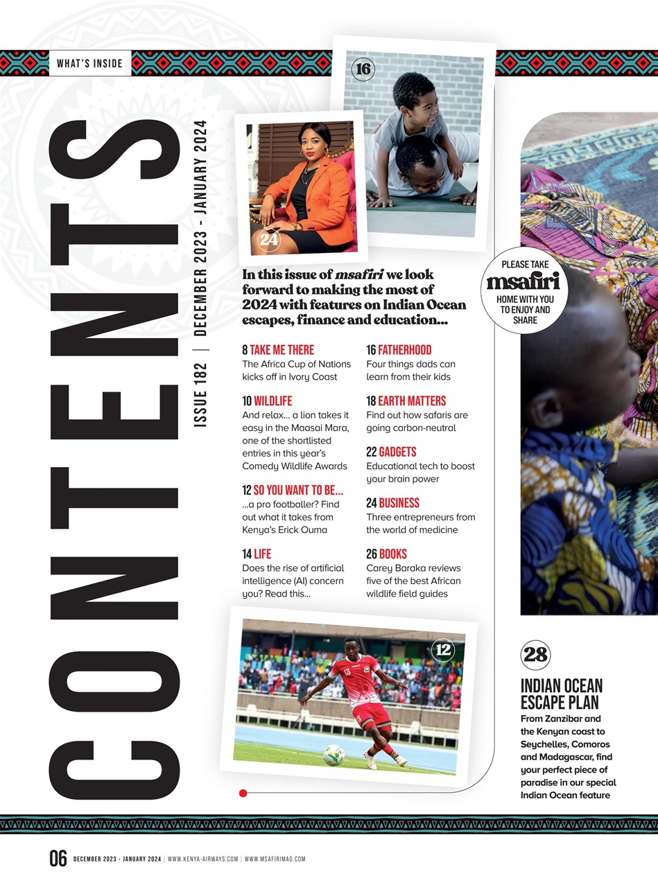 MSAFIRI – Kenya Airways Inflight Preview Pages
