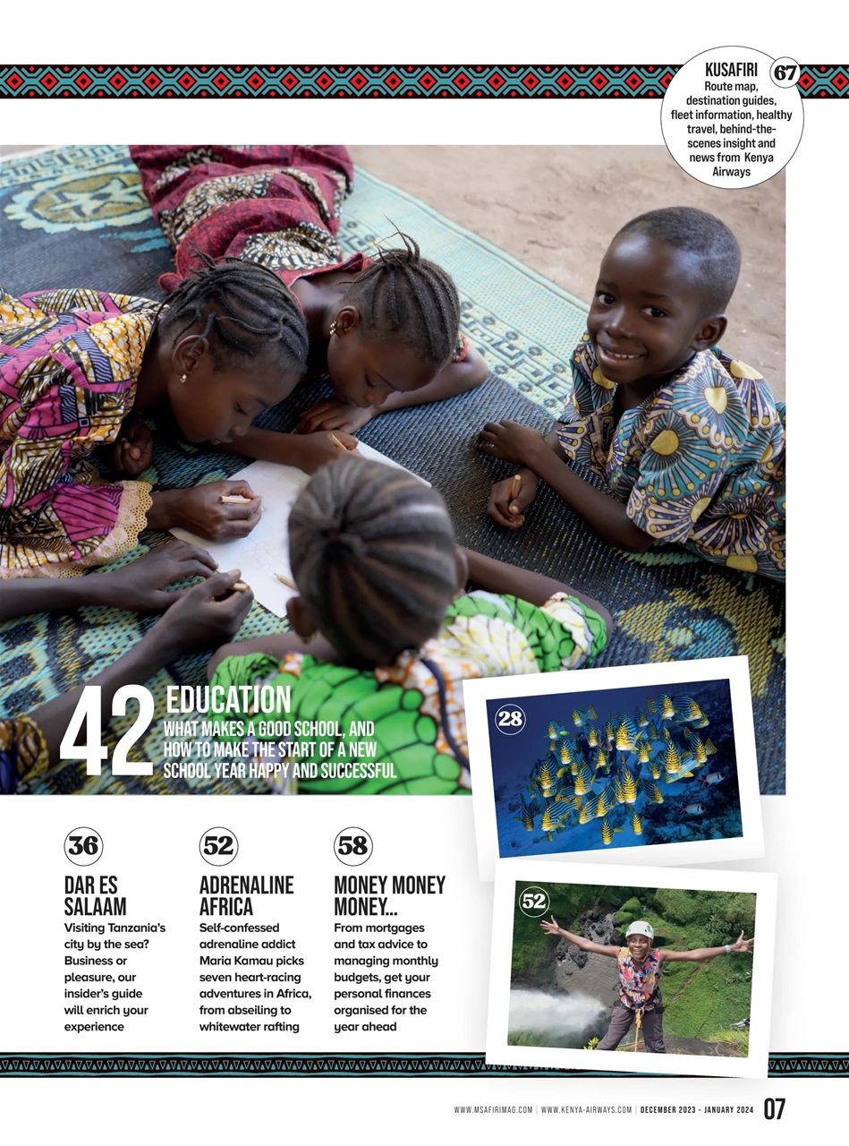 MSAFIRI – Kenya Airways Inflight Preview Pages