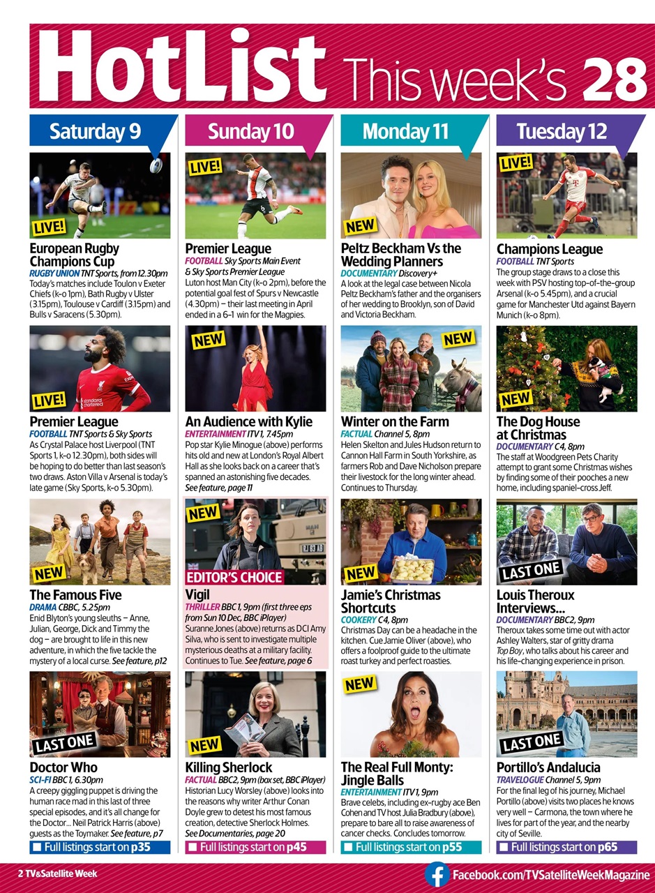 TV & Satellite Week Preview Pages