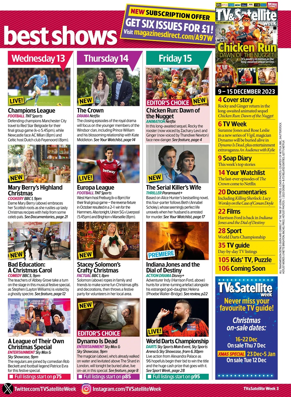 TV & Satellite Week Preview Pages