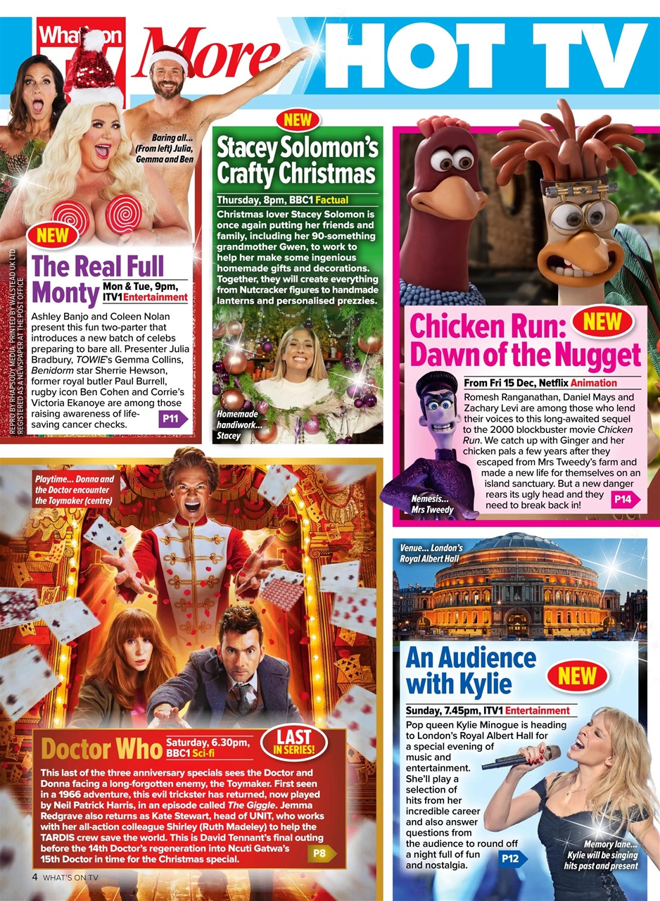 What's on TV Preview Pages