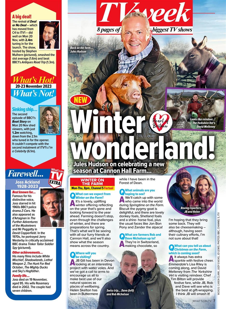 What's on TV Preview Pages