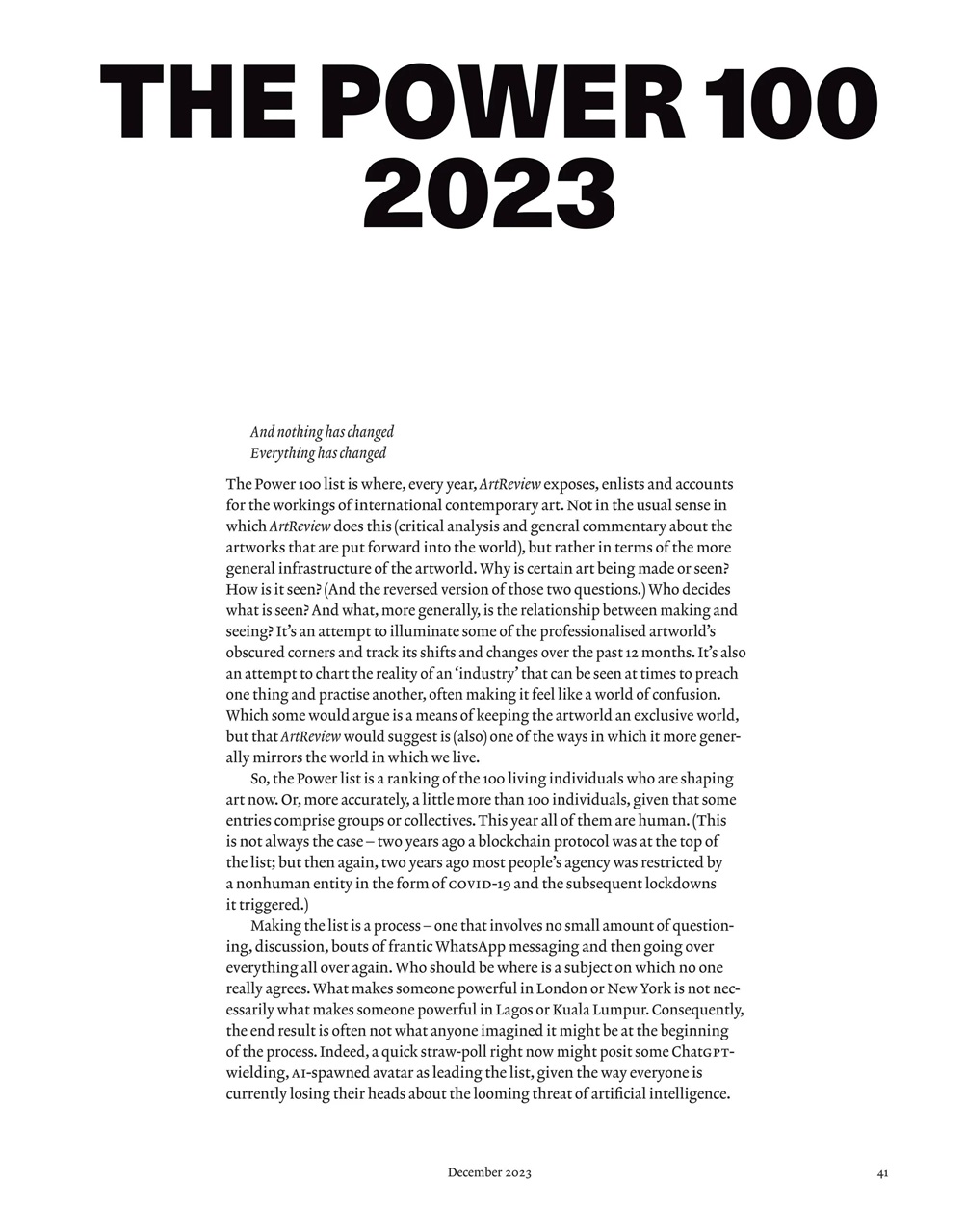 ArtReview Preview Pages