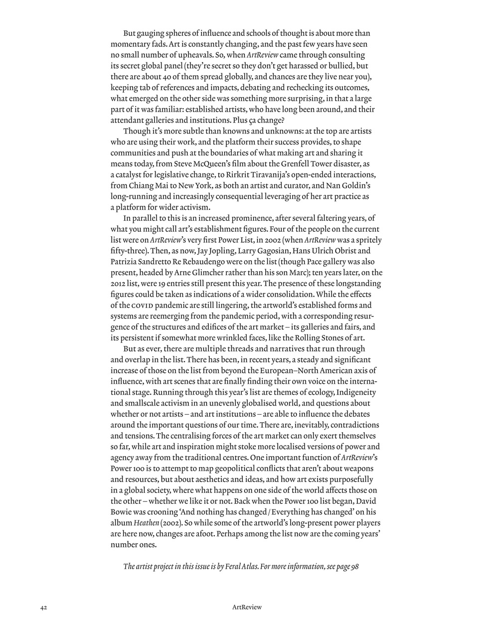 ArtReview Preview Pages