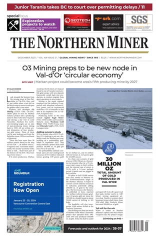 The Northern Miner issue December issue