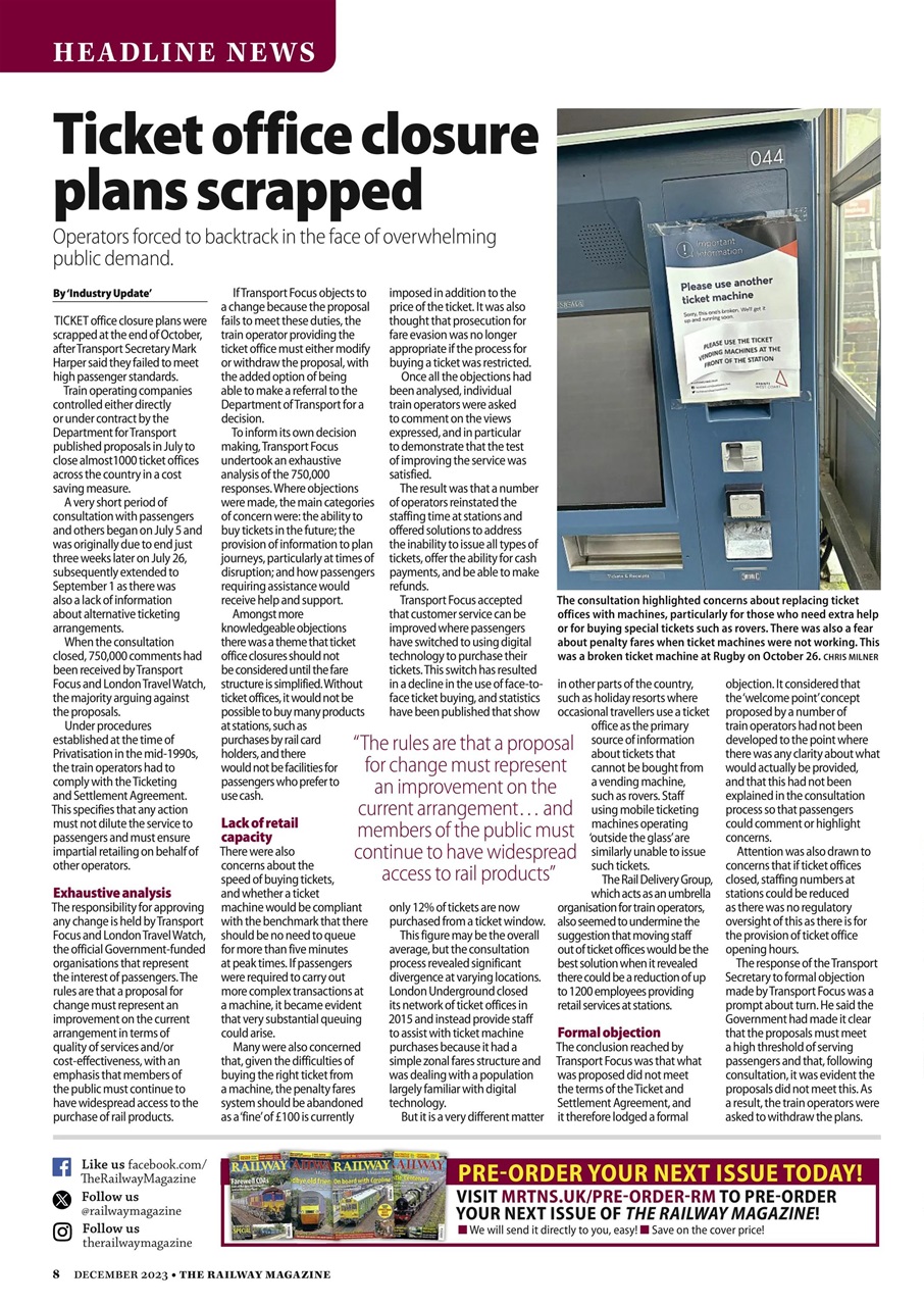 Railway Magazine Preview Pages