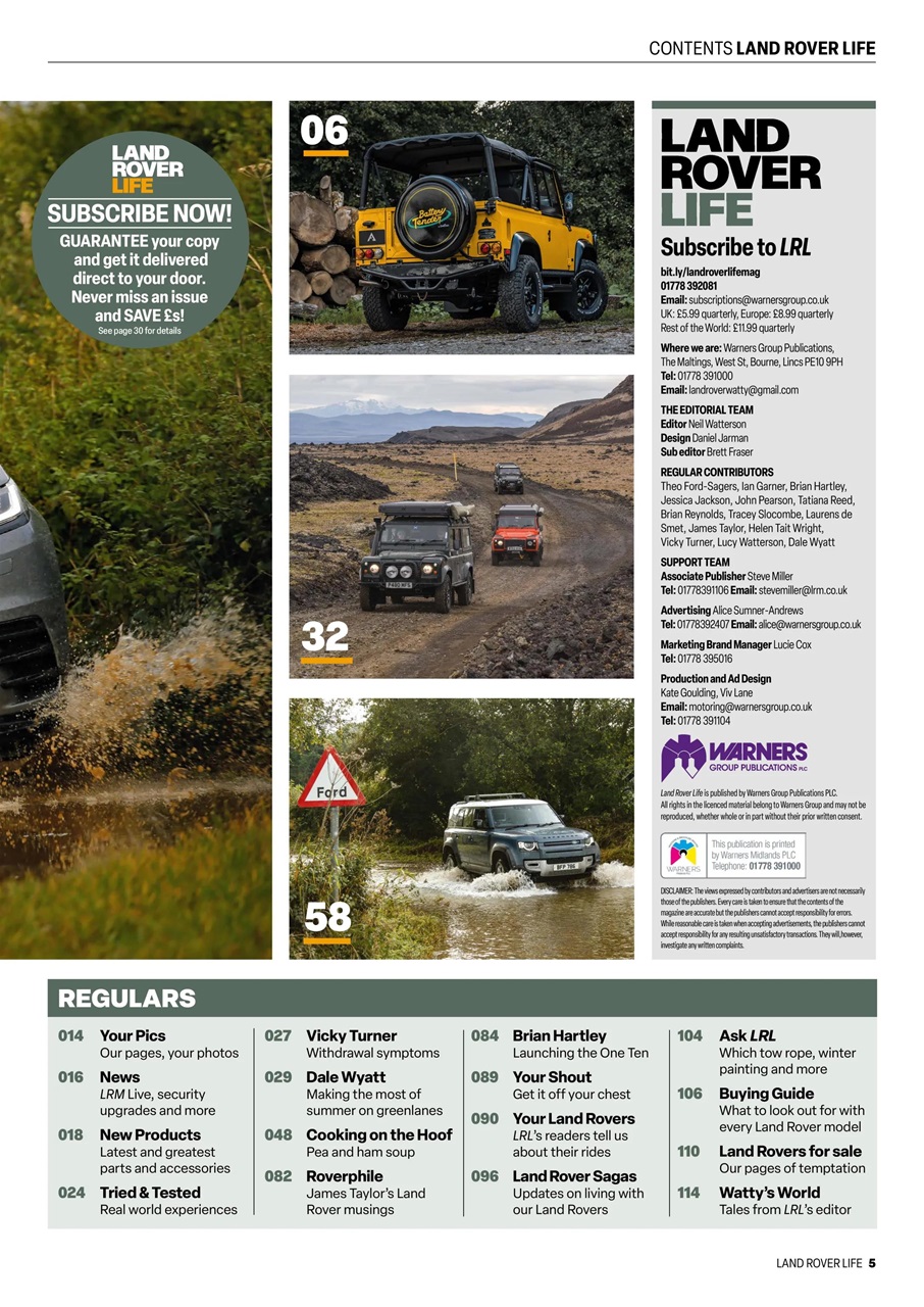 Land Rover Life Preview Pages