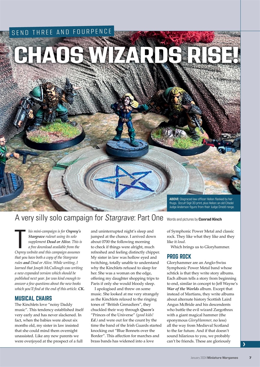 Miniature Wargames Preview Pages