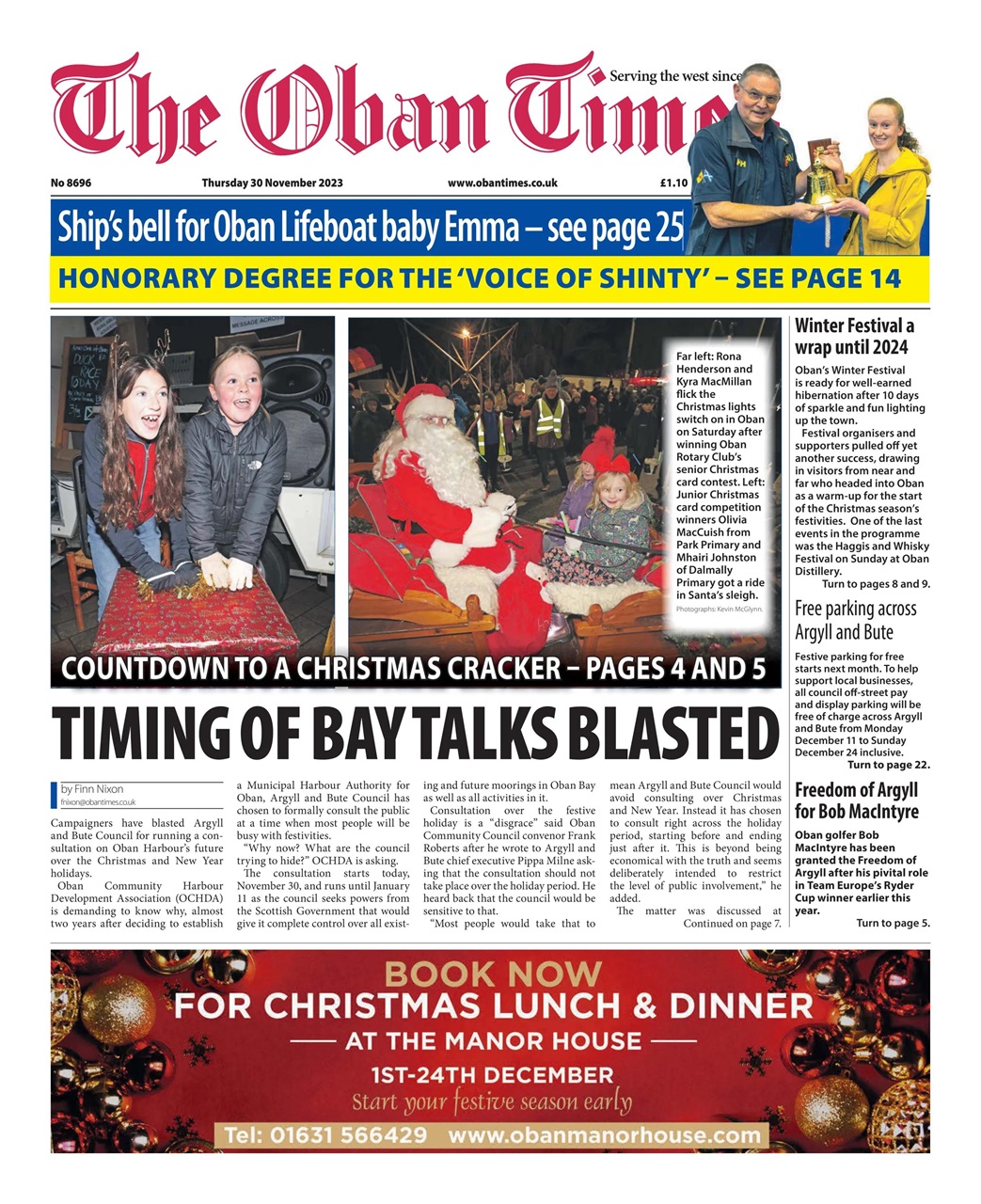 The Oban Times & Lochaber Times Preview Pages