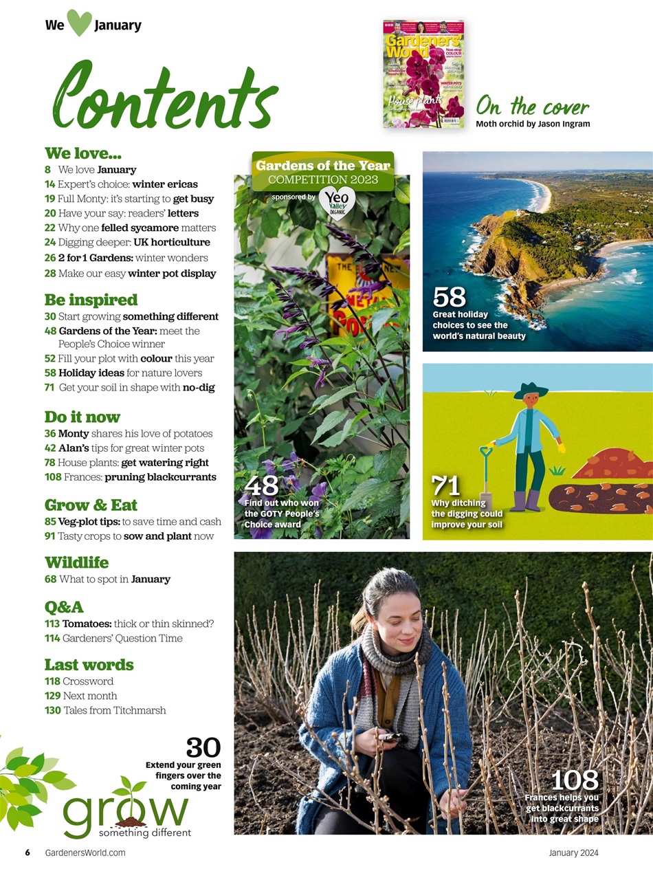 BBC Gardeners’ World Magazine Preview Pages