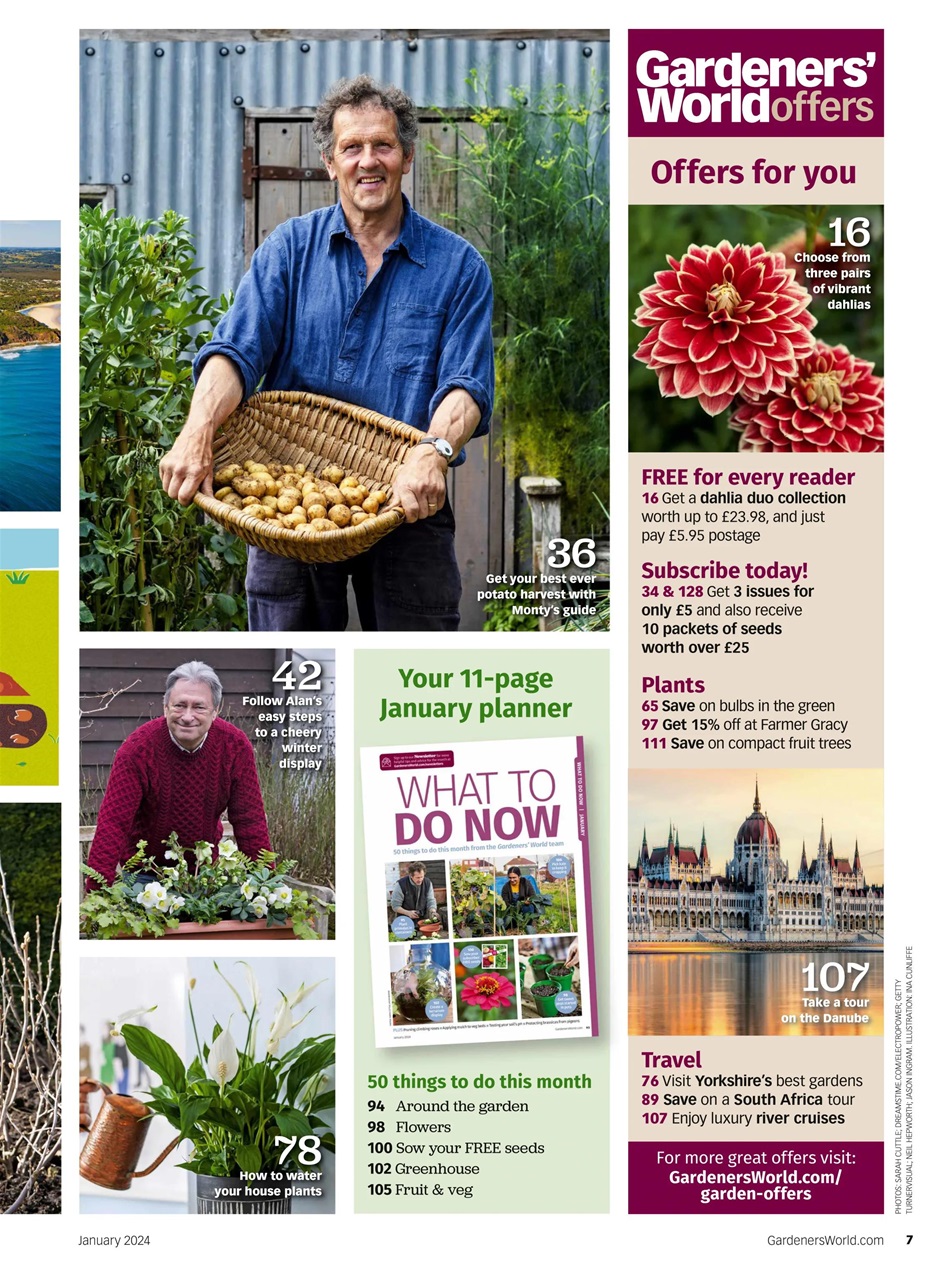 BBC Gardeners’ World Magazine Preview Pages