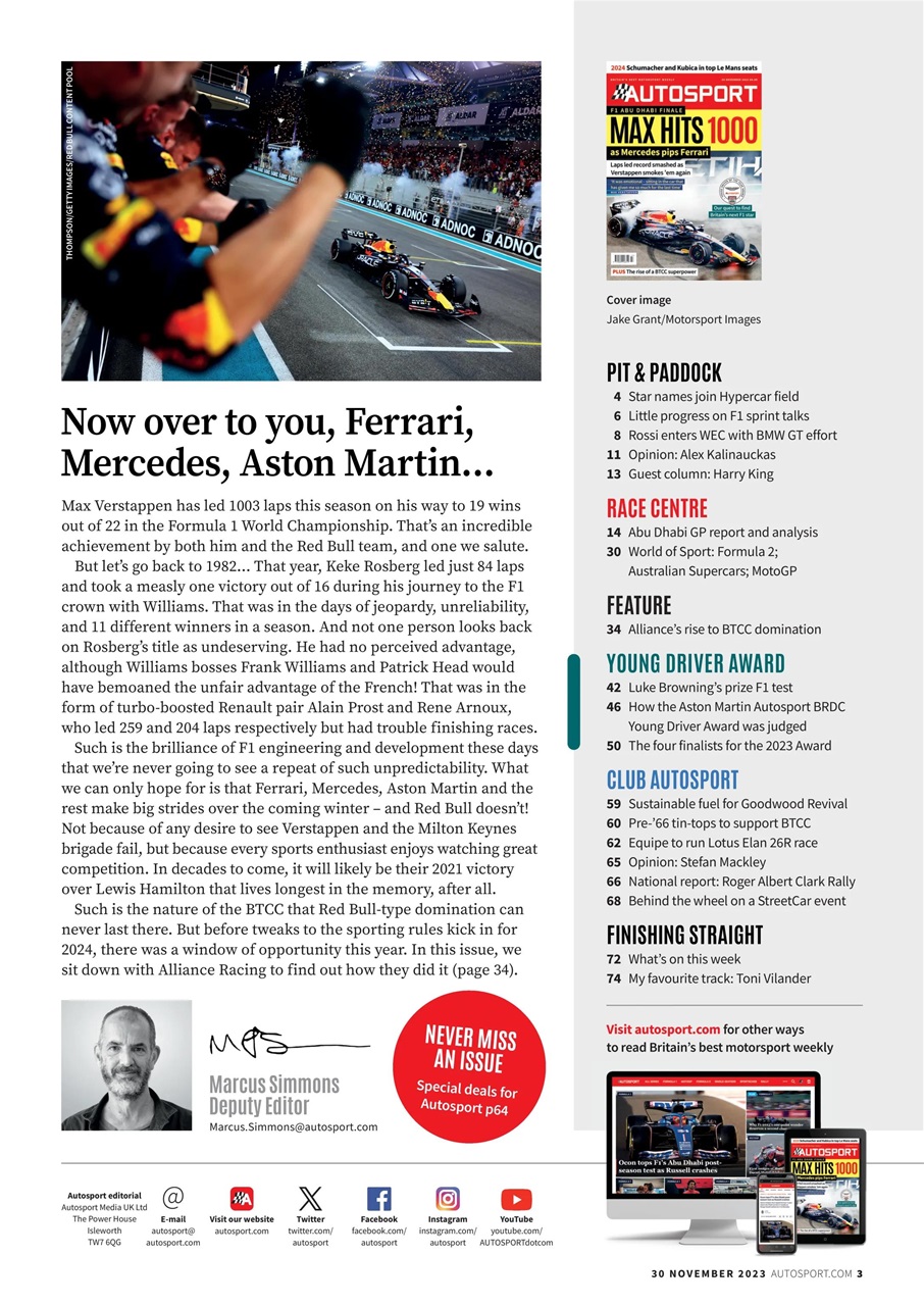 Autosport Preview Pages