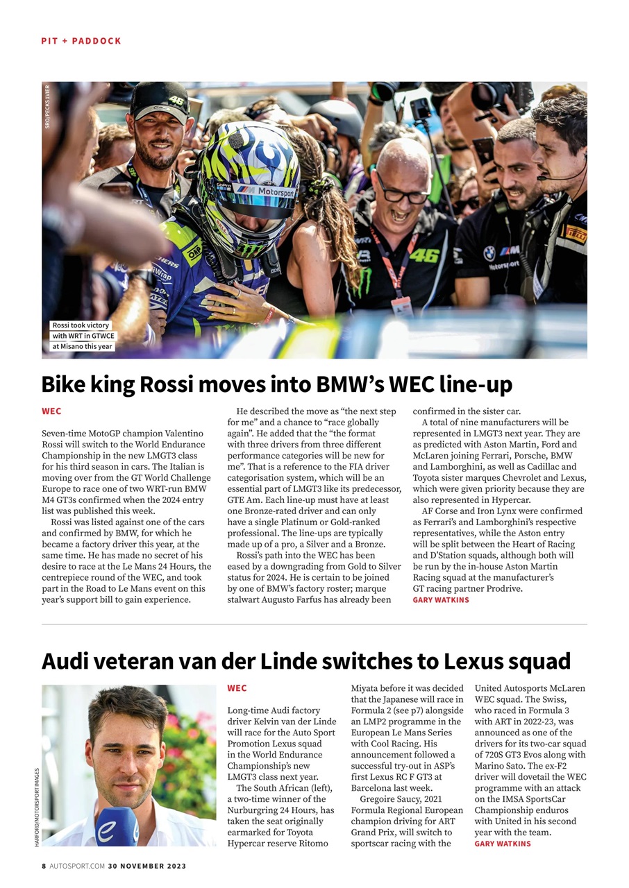 Autosport Preview Pages