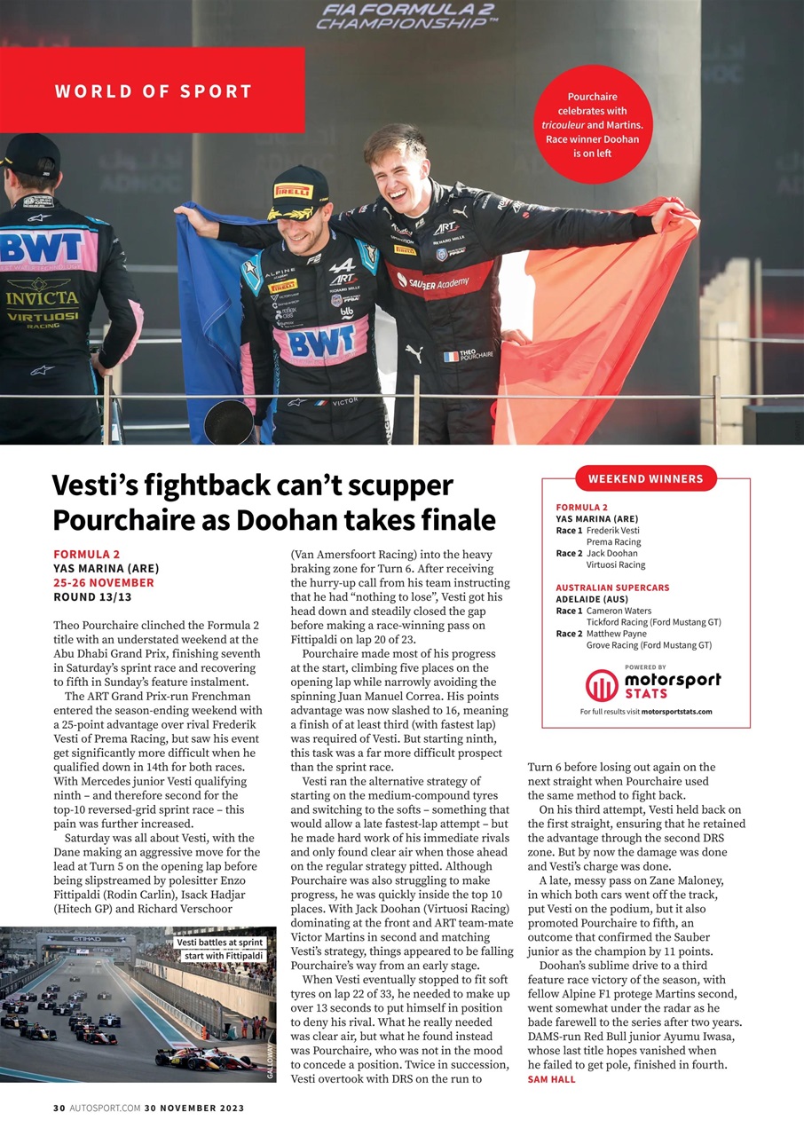 Autosport Preview Pages