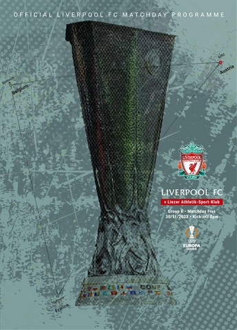 Liverpool FC Programmes issue vs LASK UEL 23/24