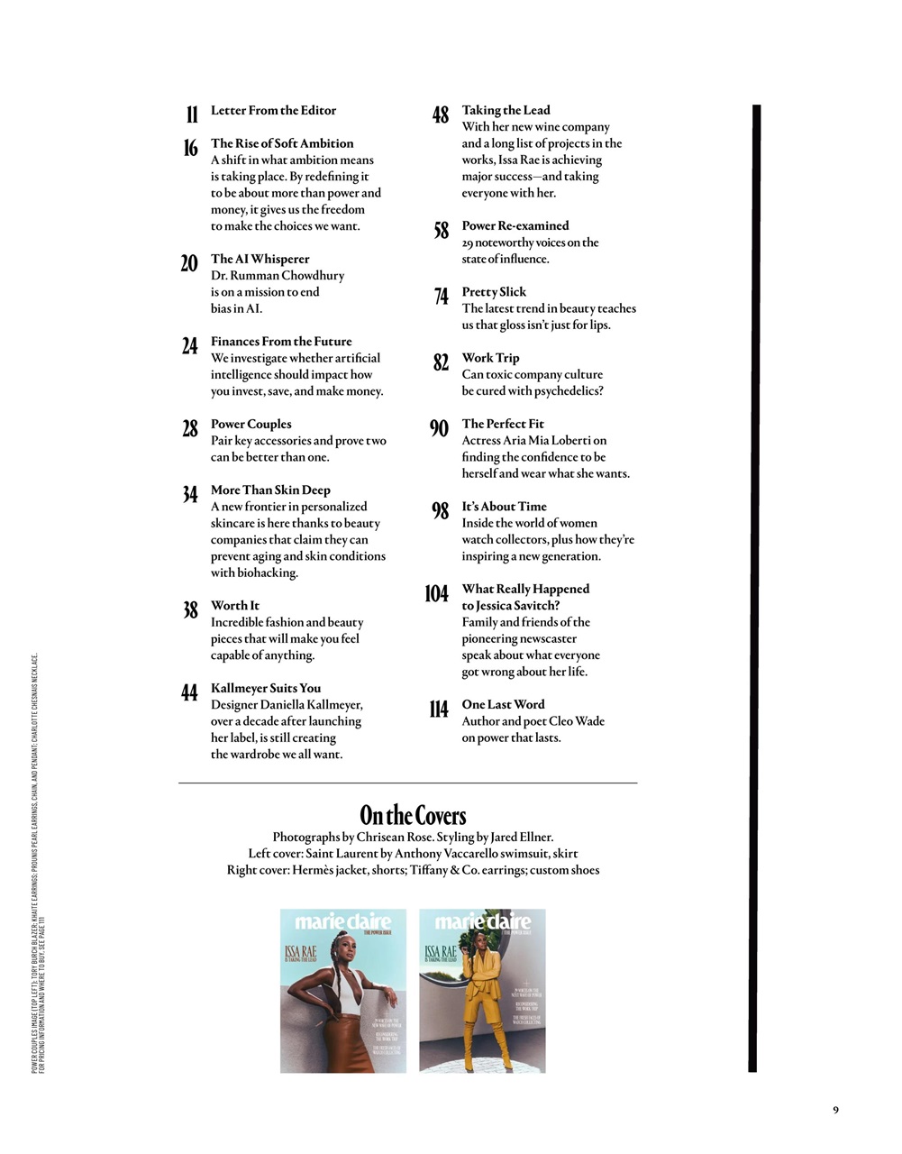 Marie Claire US Preview Pages